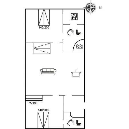 Jonce - 400m From The Sea By Interhome Jerup